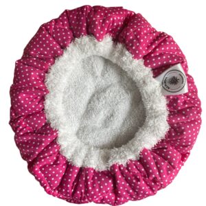 Heat Cap Pink Polka